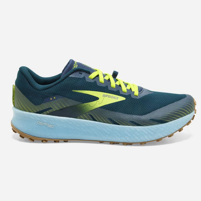 Brooks Catamount Trailrunningschoenen voor Heren Blauw (YTORP-2367)
